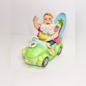 Surfing Gnome Santa Resin Figure Don Mechanic Outdoor Decor Garden Statue Surfer